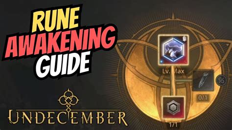 Mastering the Art of Using the Undeoember Awakening Rune